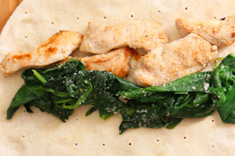 Recipe A bite of chicken and spinach