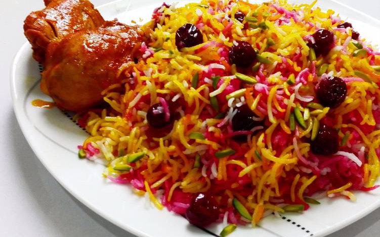Photo of Recipe for cooking cherry pilaf with chicken for a party