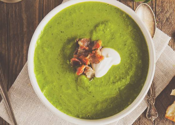 pea soup with rosemary