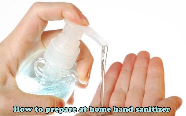 How to prepare a home hand sanitizer