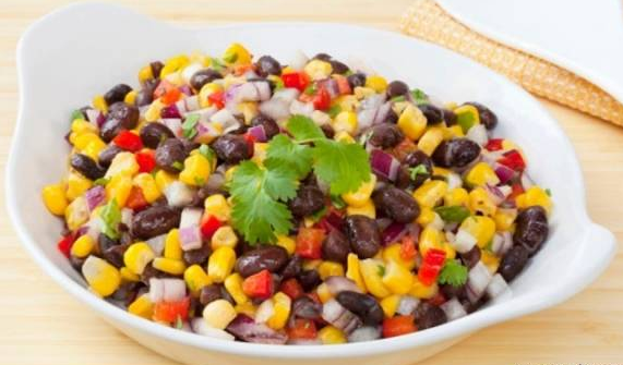 corn salad and red beans Recipe