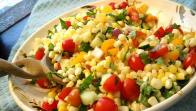 Photo of easy and  quick corn salad recipe