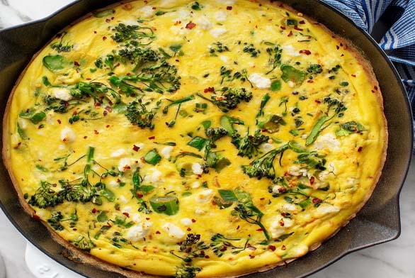 Italian omelette recipe Or Frittata at home - A fast and delicious food
