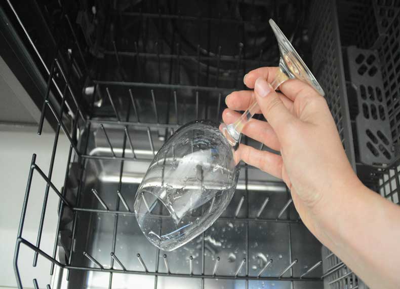 Why does the glass become cloudy in the dishwasher