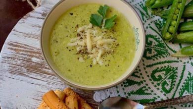 Photo of pea soup Recipe + Benefits of peas for body health