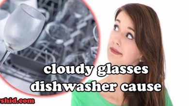 Photo of cloudy glasses dishwasher cause
