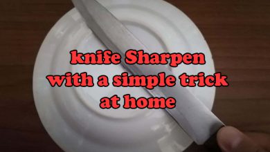 Photo of knife Sharpen with a simple trick at home
