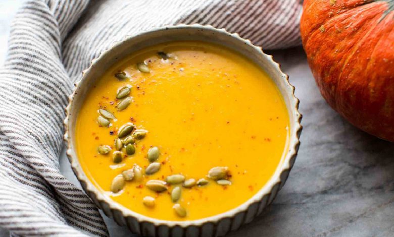 How to make a simple pumpkin soup with milk and cream