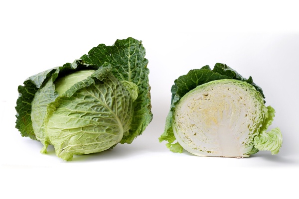 White leafy cabbage food